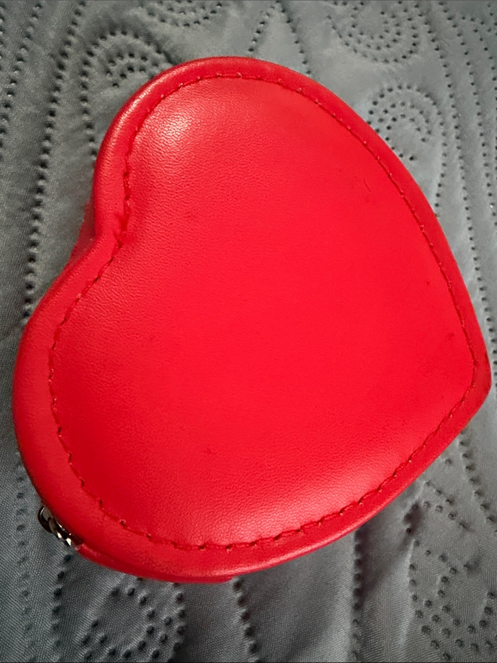 Heart-Shaped Red Jewelry Organizer Case by